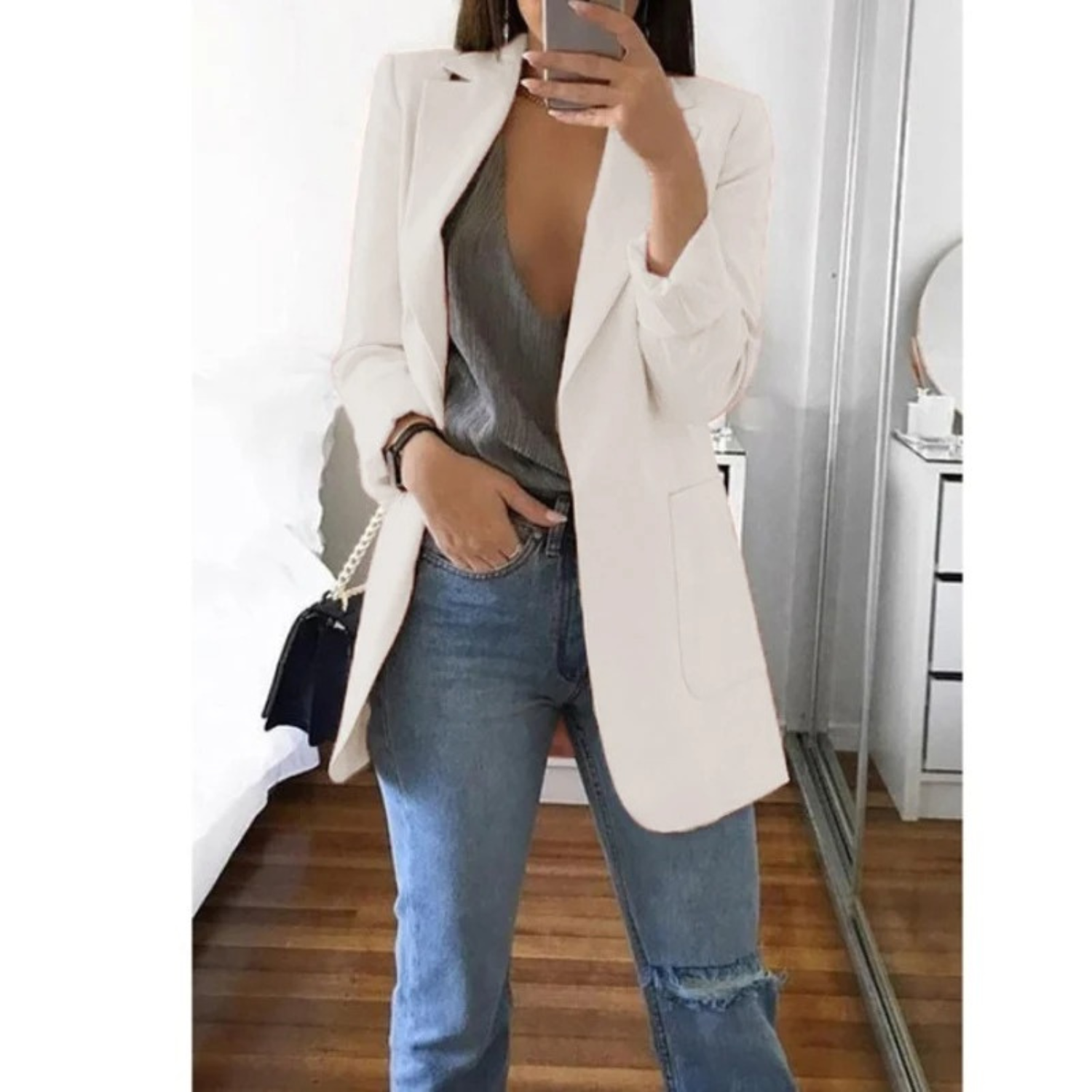 CURVYZ | Luxe Lange Blazer voor Dames