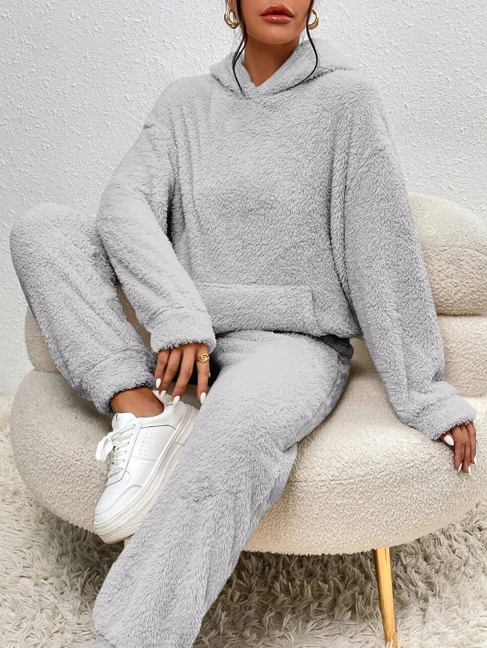 NOELLE | Teddy Huispak met Capuchon – Warm & Comfortabel