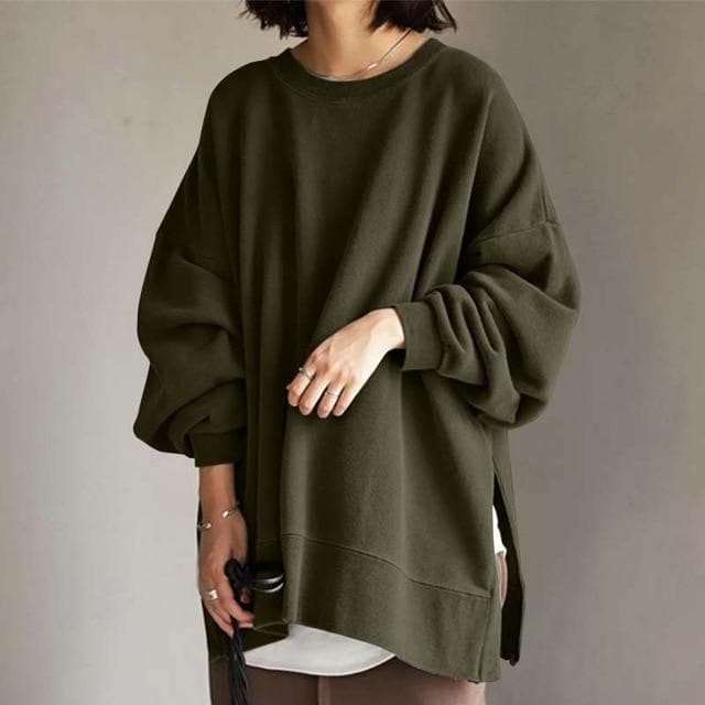 CURVYZ | Nora Oversized Trui met Ronde Hals