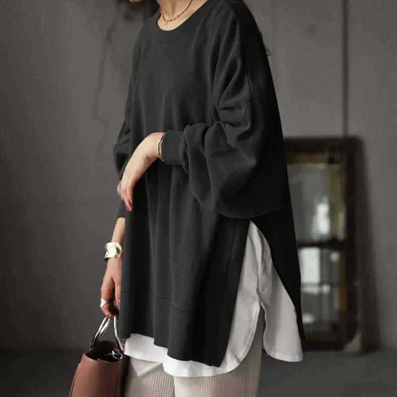 CURVYZ | Nora Oversized Trui met Ronde Hals
