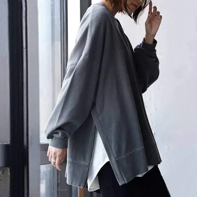 CURVYZ | Nora Oversized Trui met Ronde Hals