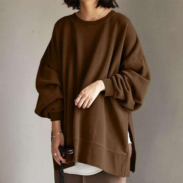 CURVYZ | Nora Oversized Trui met Ronde Hals