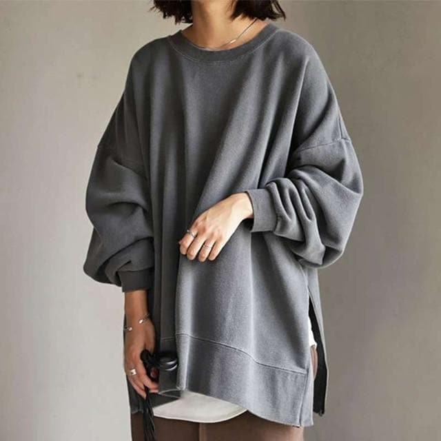 CURVYZ | Nora Oversized Trui met Ronde Hals